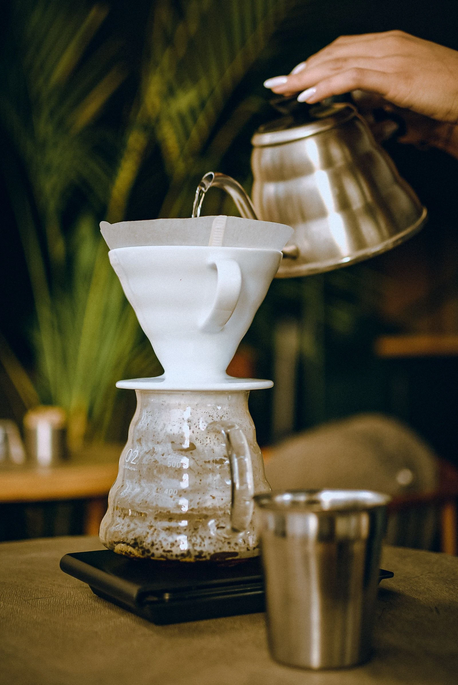 Pha pour-over hợp với rang nhạt